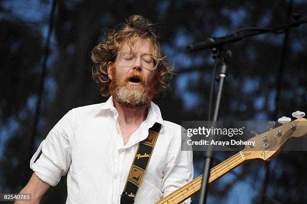 Brendan Canning of Broken Social Scene performs on Day 3 of the Outside Lands Music and Arts Festival on August 24, 2008 in San Francisco, California.