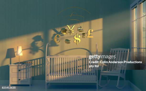 preparing a financial future - nursery night stock pictures, royalty-free photos & images