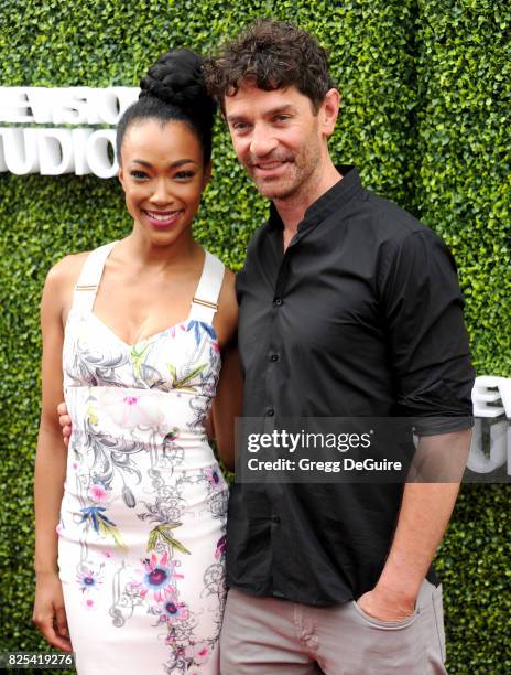 Sonequa Martin-Green and James Frain arrive at the 2017 Summer TCA Tour - CBS Television Studios' Summer Soiree at CBS Studios - Radford on August 1,...