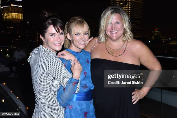 Katie Aselton, Toni Collette and Bridget Everett attend Momentum Pictures with The Cinema Society & SVEDKA host the after party for "Fun Mom Dinner"...