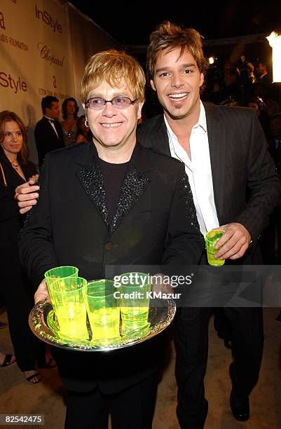 Elton John and Ricky Martin