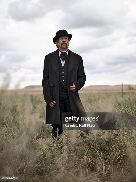 old west gentleman s - montana western usa stockfoto's en -beelden