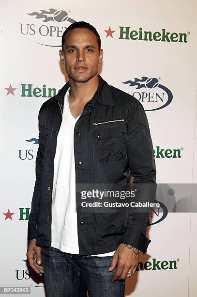 Actor Daniel Sunjata attends the 2008 US Open USTA/Heineken Premium Light Official Players Party at the Empire Hotel on August 22, 2008 in New York...