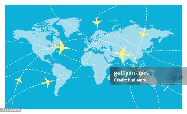 ilustraciones, imágenes clip art, dibujos animados e iconos de stock de vector de mapa de mundo y global aéreas - zona horaria