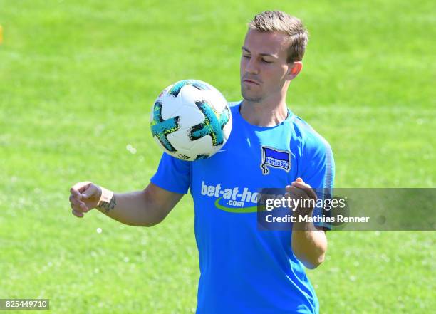 Vladimir Darida of Hertha BSC during the training camp on august 2, 2017 in Schladming, Austria.