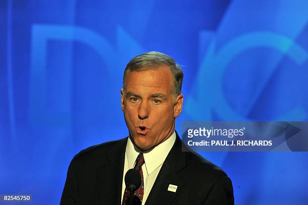 Chair of the Democratic National Convention Howard Dean addresses the opening of the Democratic National Convention at the Pepsi Center in Denver,...