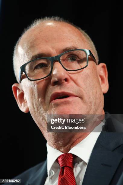 Peter Freyberg, head of global coal at Glencore Plc, speaks during an event hosted by the Australian British Chamber of Commerce in Sydney,...