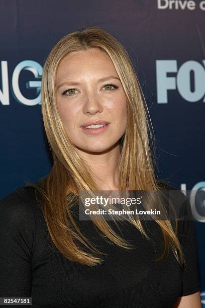 Actress Anna Torv attends the series premiere party of FOX's "Fringe" at THE XCHANGE on August 25, 2008 in New York City.