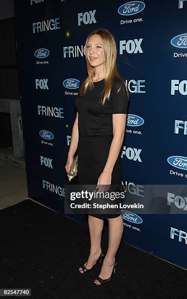 Actress Anna Torv attends the series premiere party of FOX's "Fringe" at THE XCHANGE on August 25, 2008 in New York City.