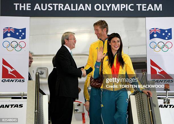 Kevin Rudd Flag 177 Australian Olympic Team Homecoming Stock Photos, High-Res Pictures ...