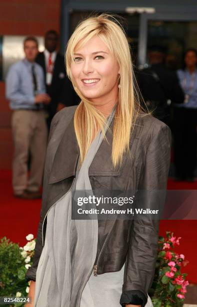 Maria Sharapova attends the 40th Anniversary opening night celebration during the 2008 US Open at the President's Gate at the USTA Billie Jean King...