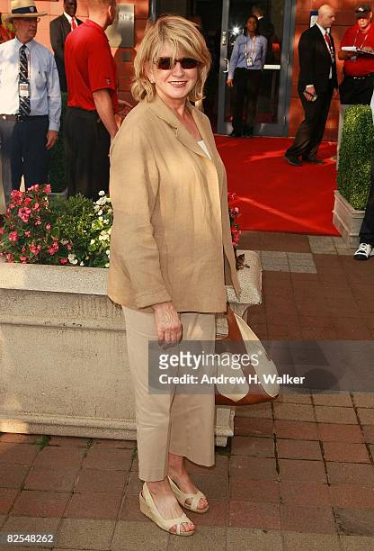 Martha Stewart attends the 8th Annual USTA Serves' OPENing Gala during the 2008 US Open at the President's Gate at the USTA Billie Jean King National...