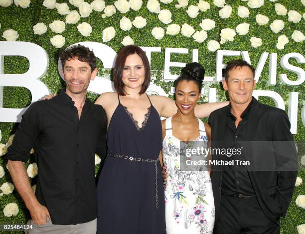 James Frain, Sonequa Martin-Green, Mary Chieffo and Jason Isaacs arrive to the 2017 Summer TCA Tour - CBS Television Studios' Summer Soiree held at...