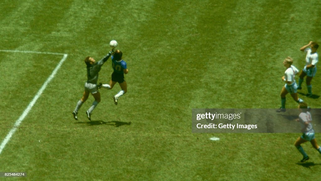 Diego Maradona Hand of God Goal Argentina v England 1986