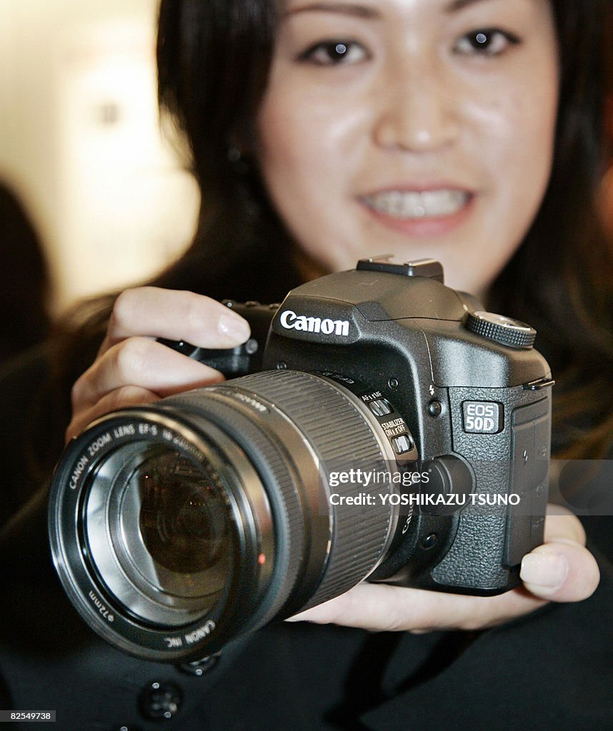 Japanese camera giant Canon unveils the