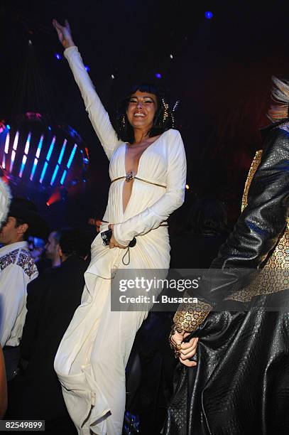 Model Petra Nemcova attends the Roberto Cavalli Vodka and Giuseppe Cipriani Halloween Party at Cipriani?s 42nd Street on October 31, 2007 in New York...