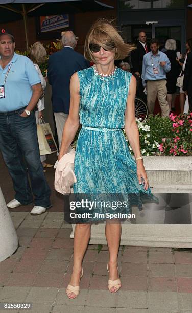 Anna Wintour attends the 8th Annual USTA Serves' Opening Gala during the 2008 US Open at the President's Gate at the USTA Billie Jean King National...