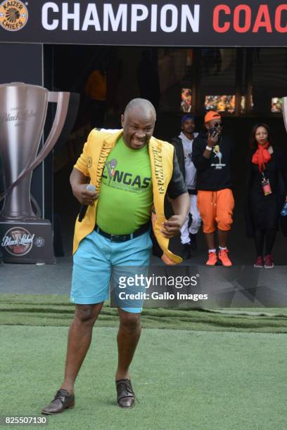Dr Malinga during the Carling Black Label Champion Cup match between Orlando Pirates and Kaizer Chiefs at FNB Stadium on July 29, 2017 in...