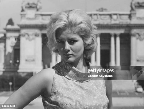 Serbian-Italian actress Beba Loncar out and about in Rome, Italy, 11st September 1964.