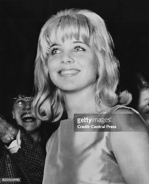 American actress Sue Lyon at the premiere of the film 'Lolita' at the Columbia Theatre in London, 6th September 1962. She plays the title role in the...