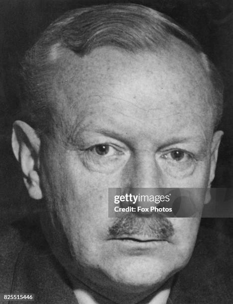 Air Marshal Sir Arthur Harris , Commander-in-Chief of the RAF Bomber Command during World War II, circa 1942.