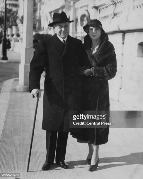 Max Aitken, 1st Baron Beaverbrook with Lady Diana Cooper , the wife of Duff Cooper, 1935.