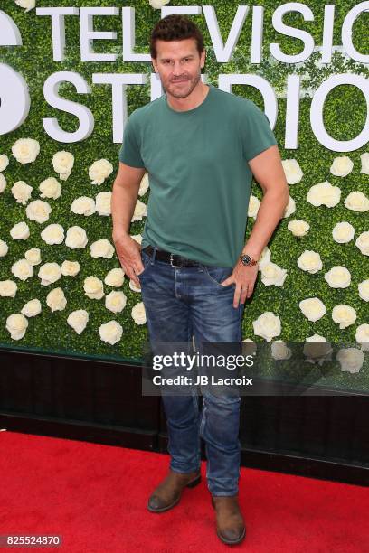 David Boreanaz attends the 2017 Summer TCA Tour - CBS Television Studios' Summer Soiree on August 01 in Studio City, California.
