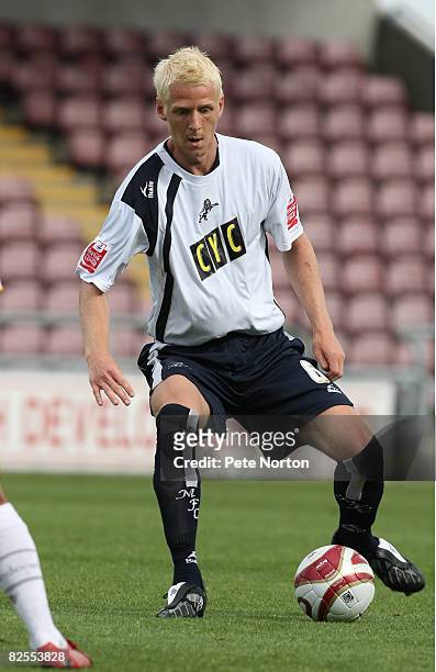 Zak Whitbread of Millwall runs with the ball during the Coca Cola League One Match between Northampton Town and Millwall at the Sixfields Stadium on...