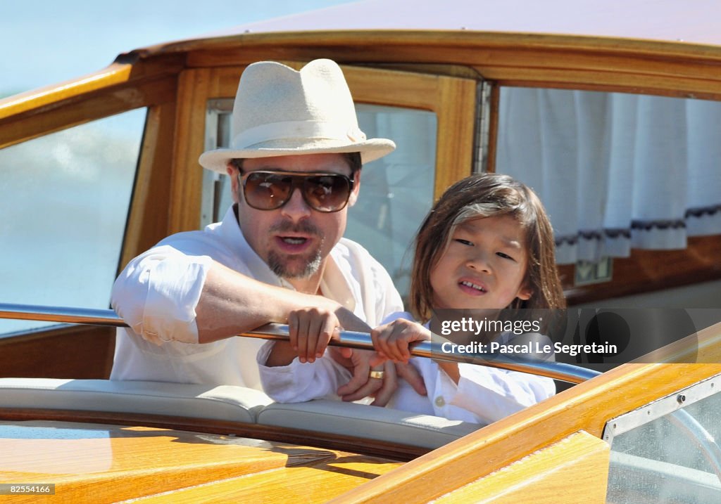 65th Venice Film Festival: Brad Pitt And Family Arrive In Venice