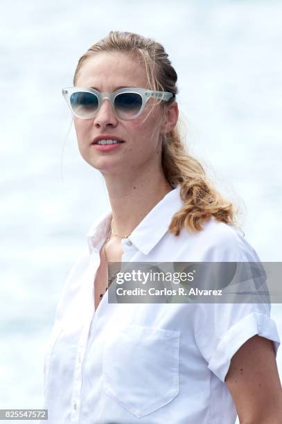 Beatrice Borromeo is seen during the 36th Copa Del Rey Mafre Sailing Cup on August 2, 2017 in Palma de Mallorca, Spain.