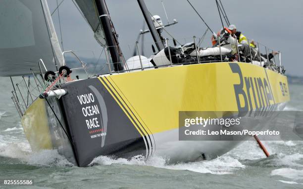 Lendy Cowes Week Sailing Triple Crown Ocean Racers Round The Island Race Team Brunel NL on August 2, 2017 in Cowes, England.