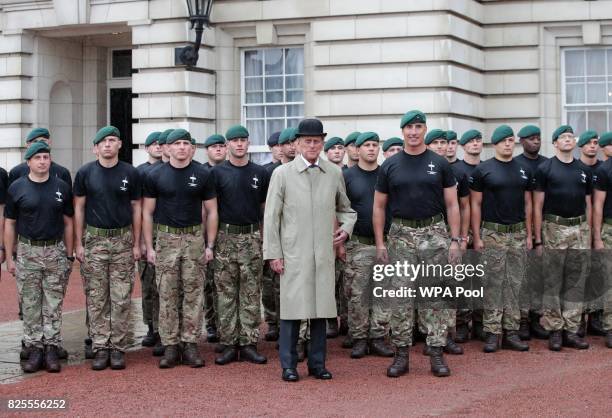 Prince Philip, Duke of Edinburgh in his role as Captain General, Royal Marines, makes his final individual public engagement as he attends a parade...