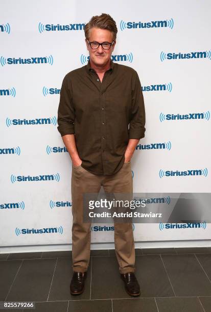 Host of MSNBC's "Morning Joe", Joe Scarborough visits the SiriusXM Studios on August 2, 2017 in New York City.
