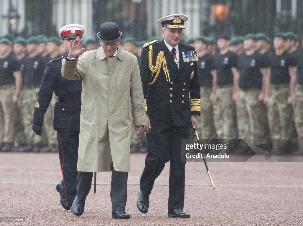 Duke of Edinburgh Prince Philip attend his final public engagement