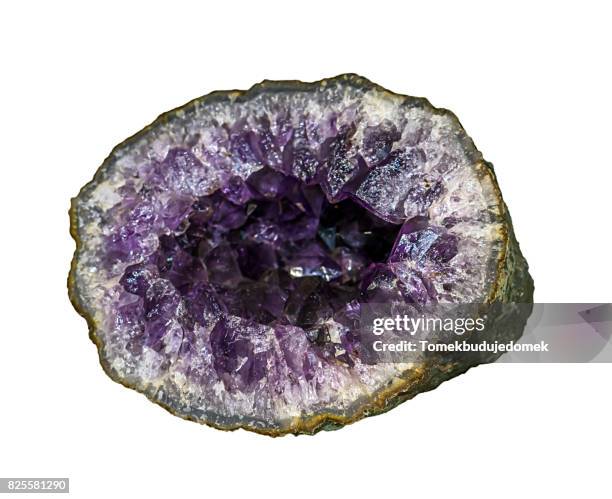 amethyst - amethyst geode stock-fotos und bilder