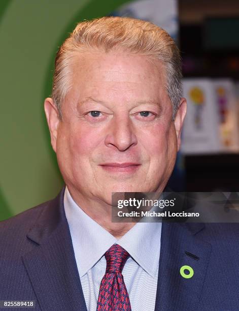 Former Vice President Al Gore Signs "An Inconvenient Sequel: Truth To Power" at Barnes & Noble, 5th Avenue on August 2, 2017 in New York City.