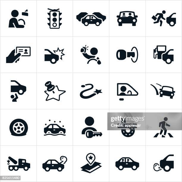 fahren und traffic-symbole - stoplight stock-grafiken, -clipart, -cartoons und -symbole