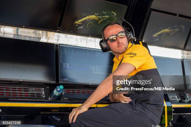 Robert Kubica of Poland and Renault Sport F1 looks on during day one of F1 in-season testing at Hungaroring on August 1, 2017 in Budapest, Hungary.