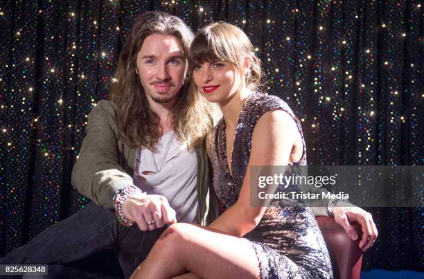 Gil Ofarim and Franziska Benz during the set visit of the RTL Series 'Alles was zaehlt' on August 2, 2017 in Cologne, Germany.