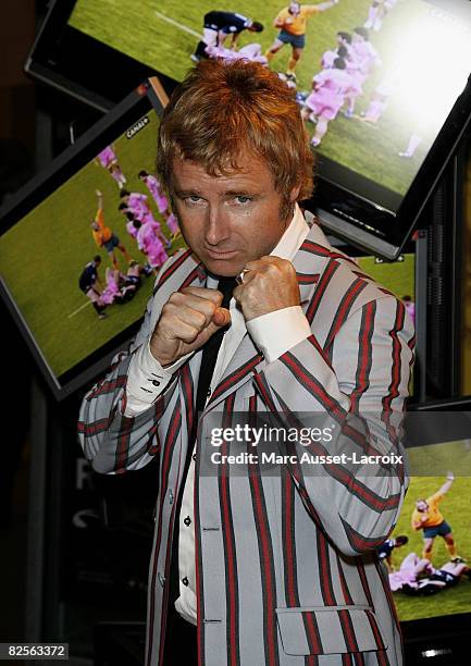 Darren Tulett attends the Canal+ Press Conference to Announce TV Schedule for 2008/09 at Cinematheque de Bercy on August 26, 2008 in Paris, France.