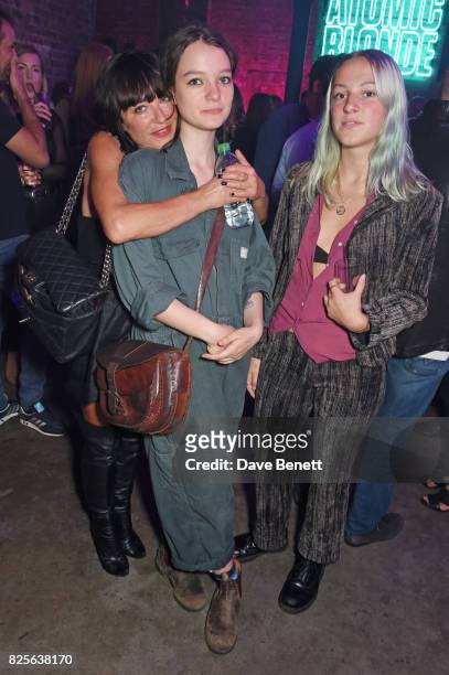 Collette Cooper, Esme Creed-Miles and guest attend a special screening of "Atomic Blonde" at The Village Underground on August 2, 2017 in London,...