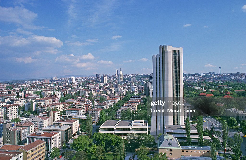 Skyline view of Ankara