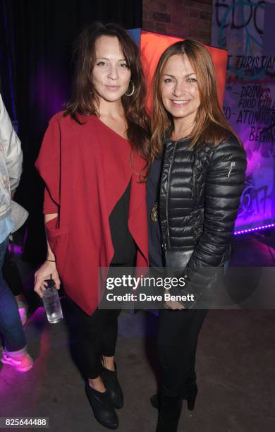 Ania Sowinski and Simone Lahbib attend a special screening of "Atomic Blonde" at The Village Underground on August 2, 2017 in London, England.