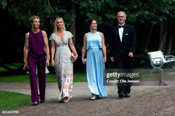 Princess Sofia of Sweden together with Bo Nilsson and Susanne Johansen , Secretary General for 'A Sustainable Tomorrow' and spouses arrives to the...