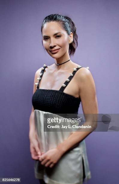 Actress Olivia Munn, from the film "The Lego Ninjago Movie," is photographed in the L.A. Times photo studio at Comic-Con 2017, in San Diego, CA on...