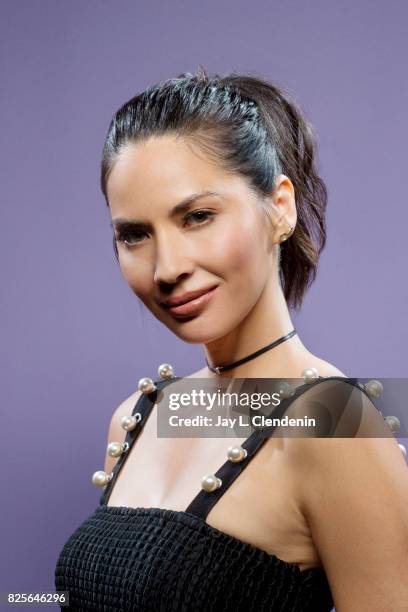 Actress Olivia Munn, from the film "The Lego Ninjago Movie," is photographed in the L.A. Times photo studio at Comic-Con 2017, in San Diego, CA on...