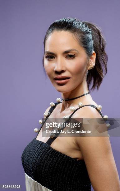 Actress Olivia Munn, from the film "The Lego Ninjago Movie," is photographed in the L.A. Times photo studio at Comic-Con 2017, in San Diego, CA on...