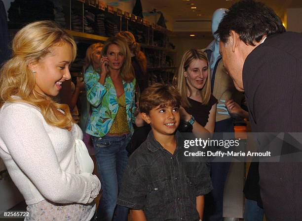 Hayden Panettiere, Lesley Vogel, Jansen Panettiere, and Peter Korah, CEO of 7 Jeans