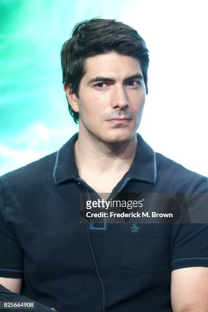 Actor Brandon Routh of 'DC's Legends of Tomorrow' speaks onstage during the CW portion of the 2017 Summer Television Critics Association Press Tour...
