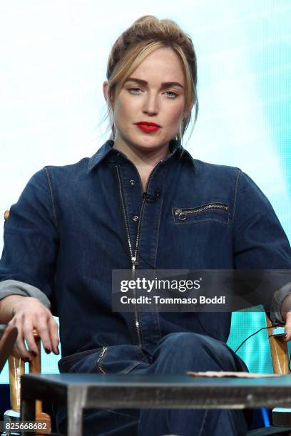 Caity Lotz attends the 2017 Summer TCA Tour - CW Panels at The Beverly Hilton Hotel on August 2, 2017 in Beverly Hills, California.